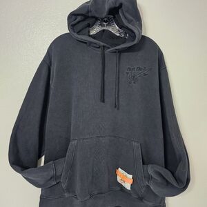 Nike Just Do It Club Fleece Hoodie XL Drip Distressed Vtg Style Gray DC2726-010